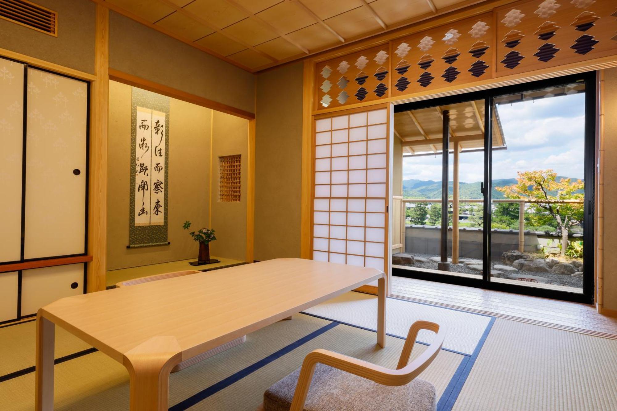 Kyoto Arashiyama Onsen Ryokan Togetsutei Bagian luar foto