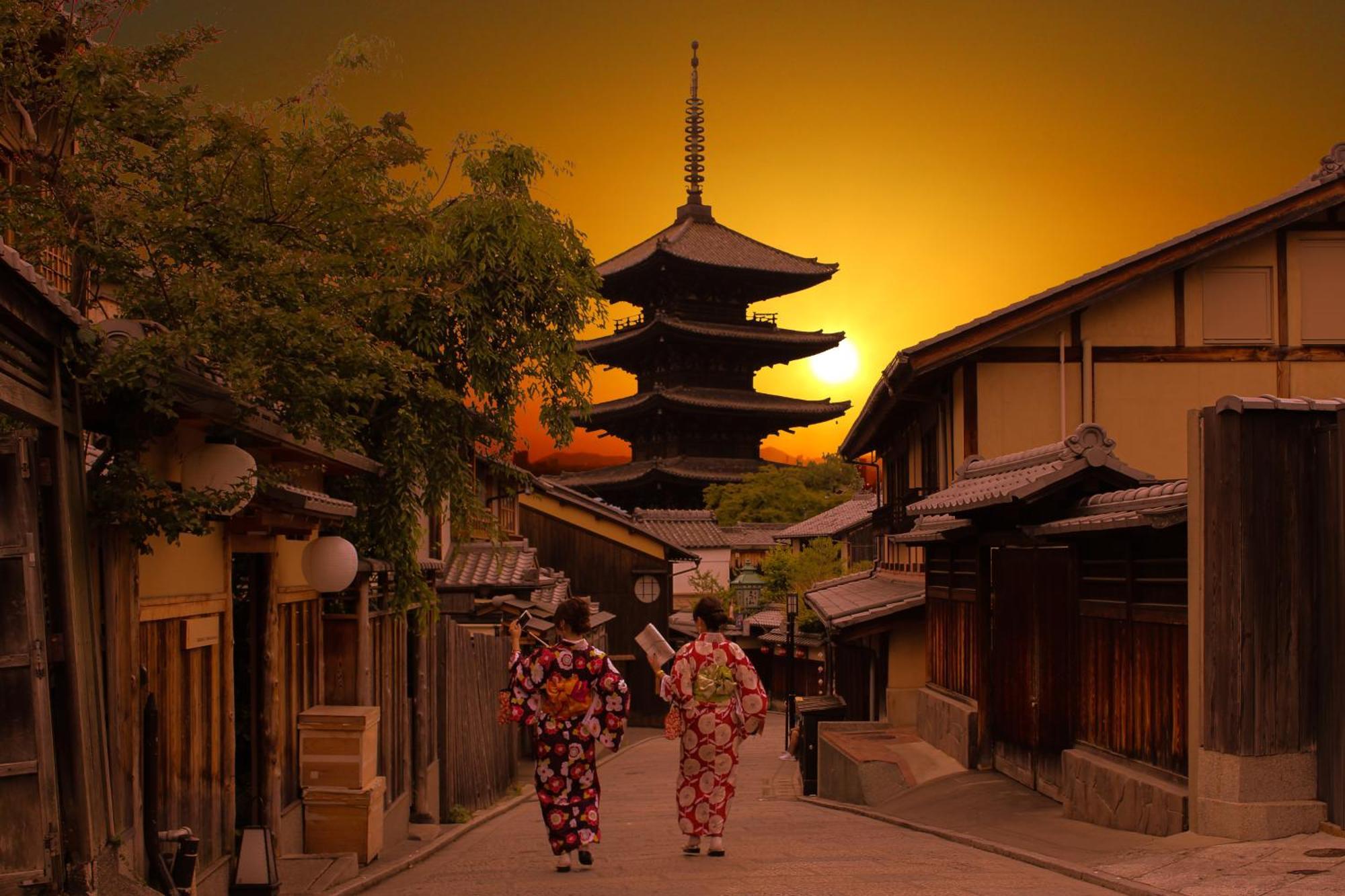 Kyoto Arashiyama Onsen Ryokan Togetsutei Bagian luar foto