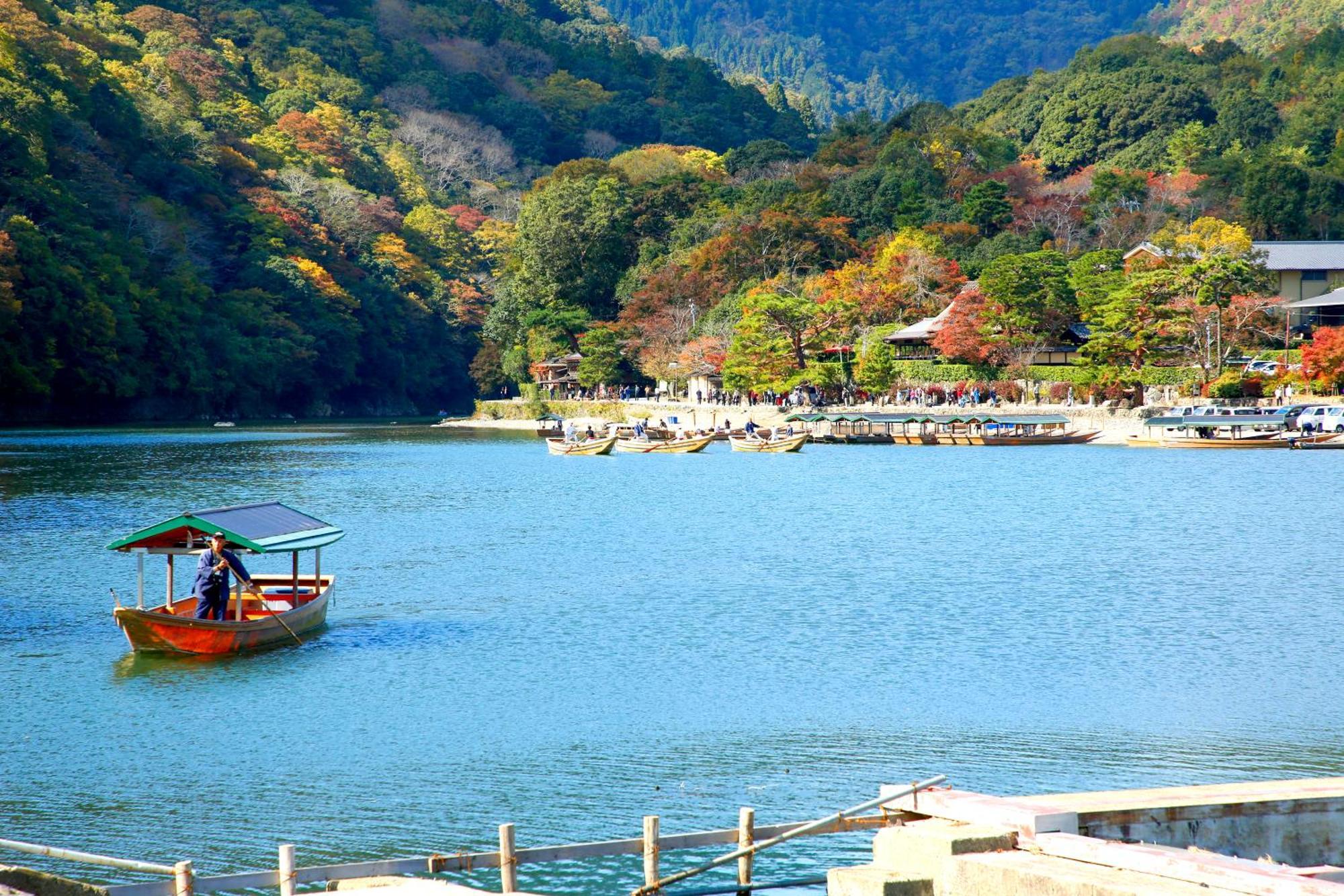 Kyoto Arashiyama Onsen Ryokan Togetsutei Bagian luar foto