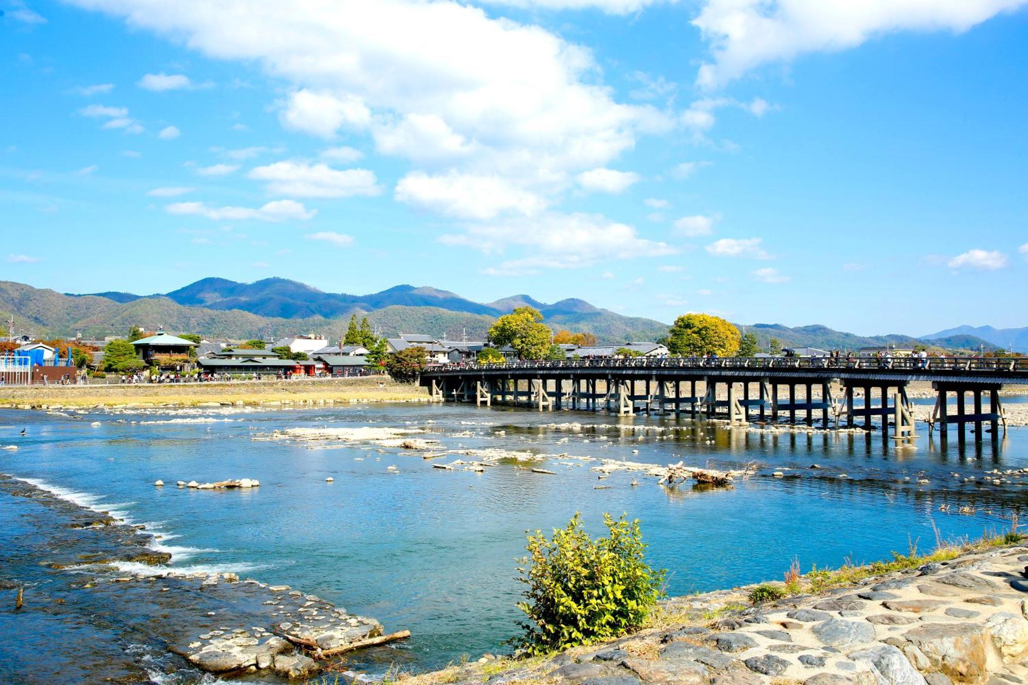 Kyoto Arashiyama Onsen Ryokan Togetsutei Bagian luar foto